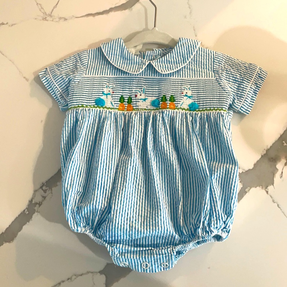 Smocked Bubble with Easter theme